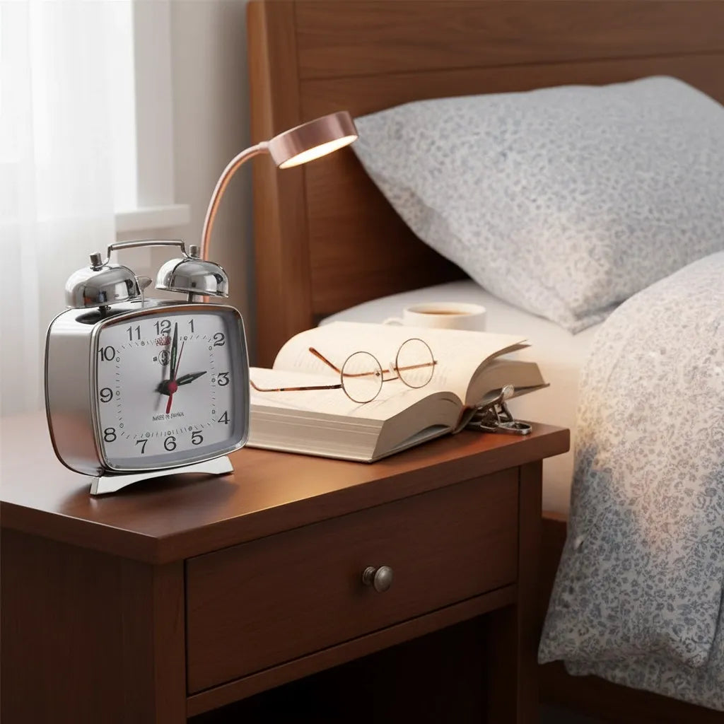 Ancien Réveil Mécanique en Métal