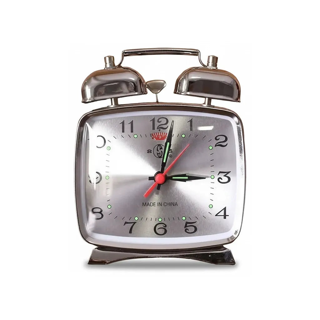 Ancien Réveil Mécanique en Métal