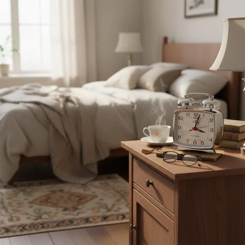 Ancien Réveil Mécanique en Métal