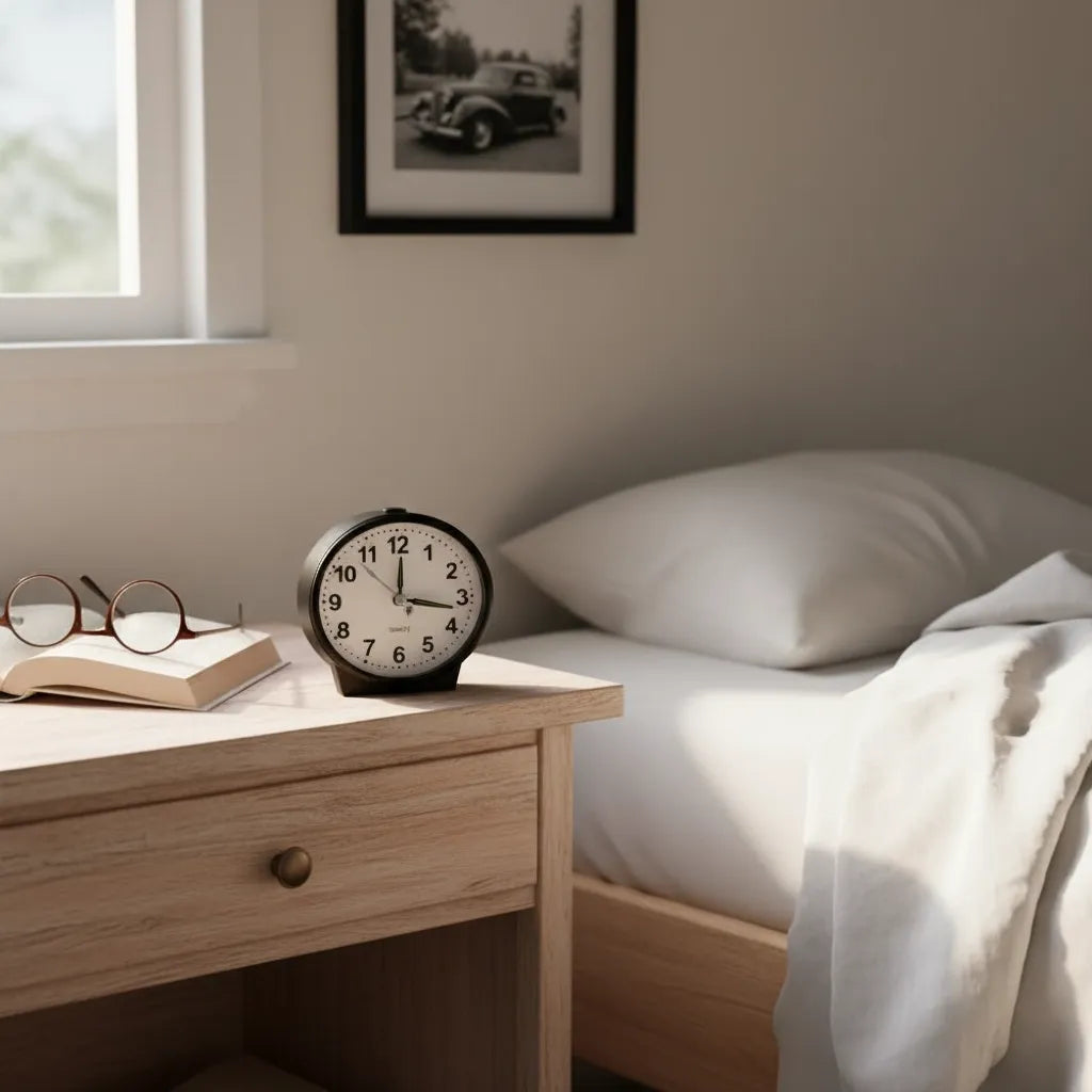 Petit Réveil à Pile Analogique Vintage