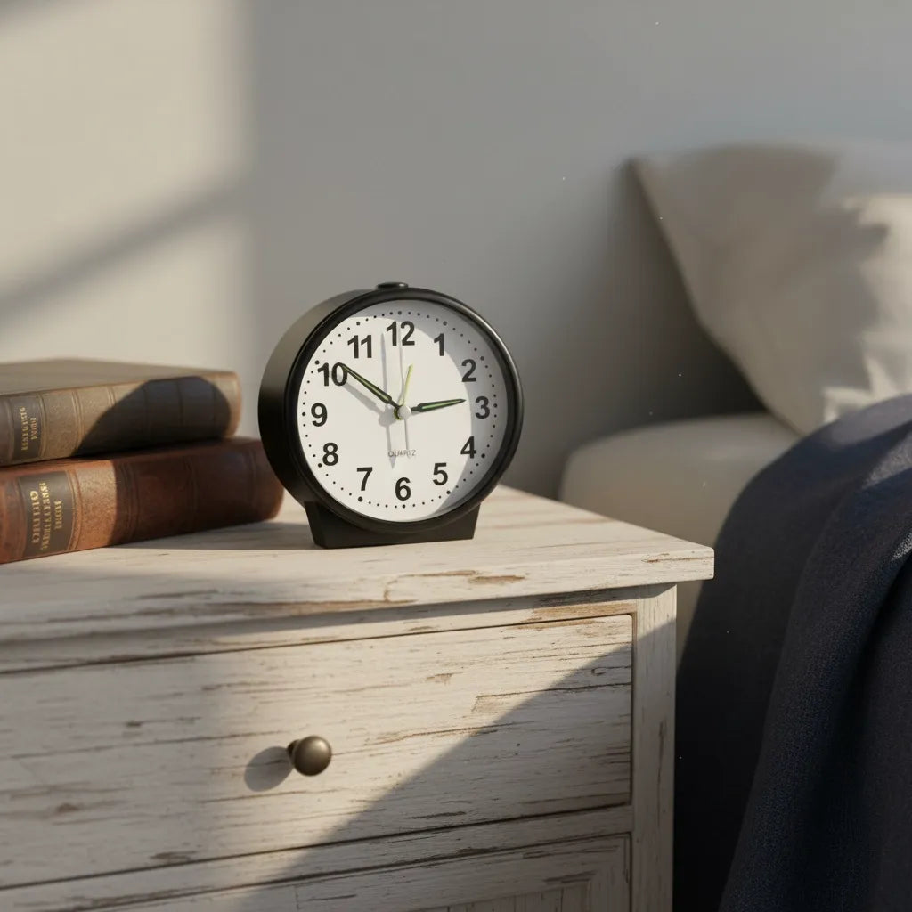 Petit Réveil à Pile Analogique Vintage