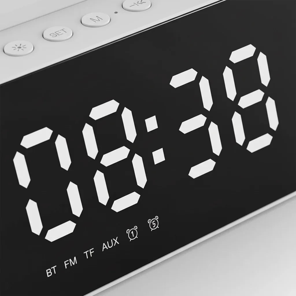 Radio Réveil Chargeur à Induction Bluetooth