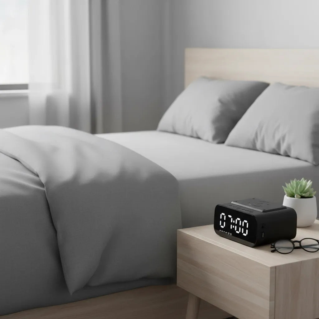 Radio Réveil Chargeur à Induction Bluetooth