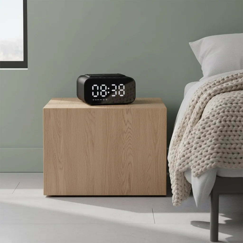 Radio Réveil Chargeur à Induction Bluetooth