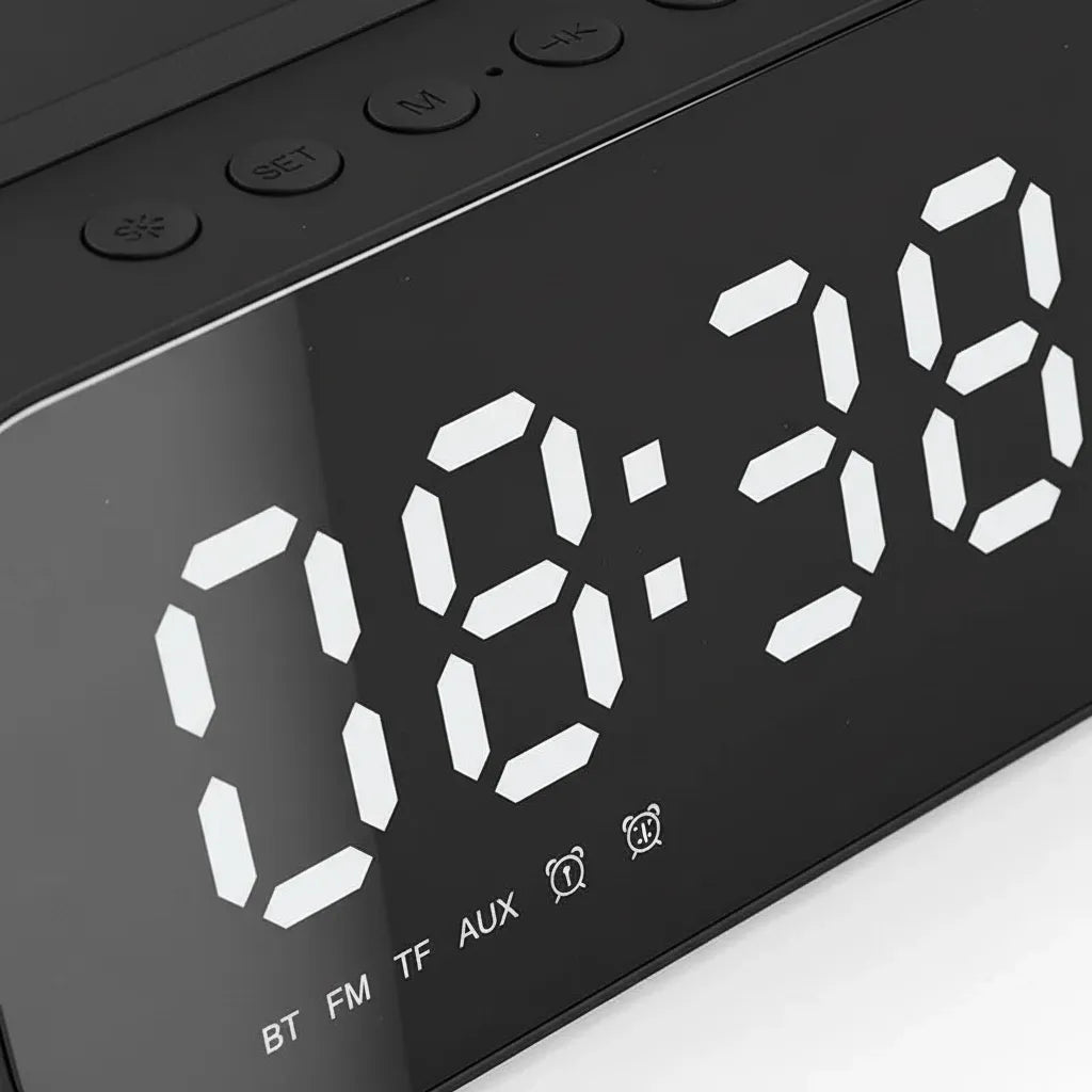 Radio Réveil Chargeur à Induction Bluetooth