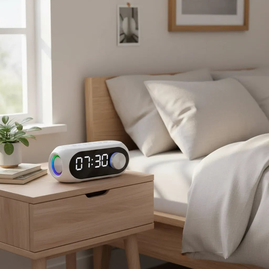 Radio Réveil Connecté avec Enceinte Intégrée