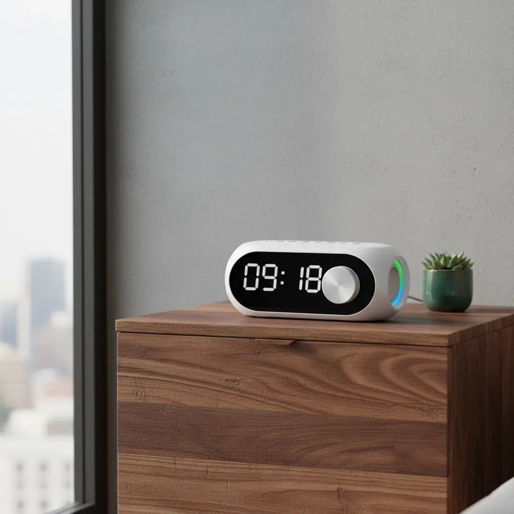 Radio Réveil Connecté avec Enceinte Intégrée