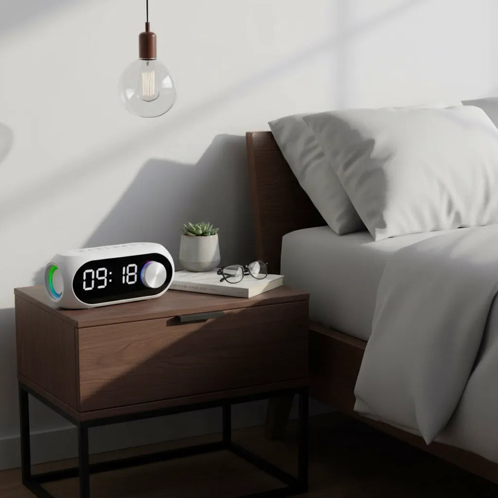 Radio Réveil Connecté avec Enceinte Intégrée