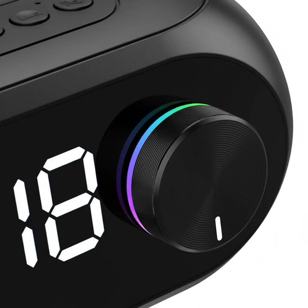 Radio Réveil Connecté Enceinte Noir