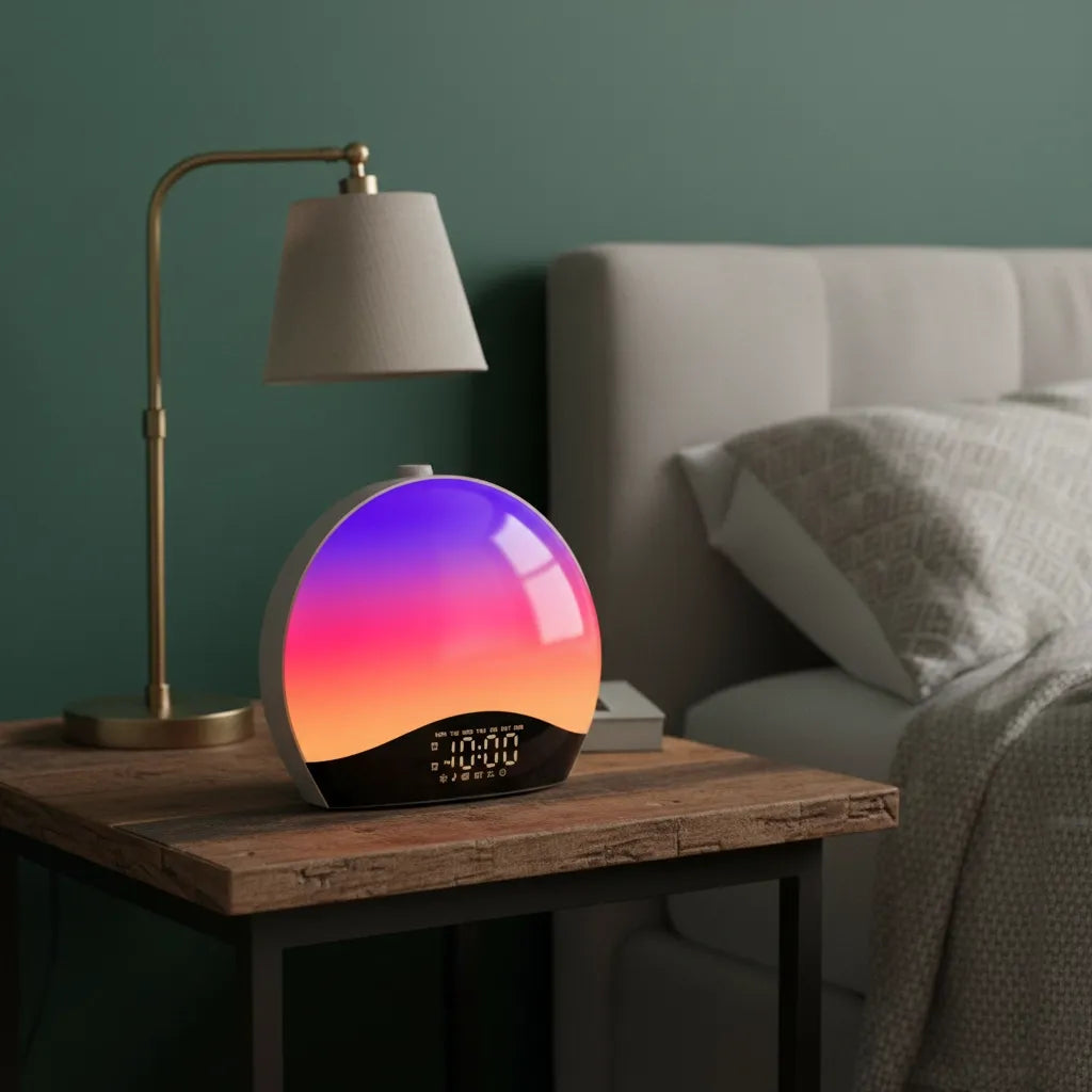 Radio Réveil Connecté Lumineux Simulateur d'Aube