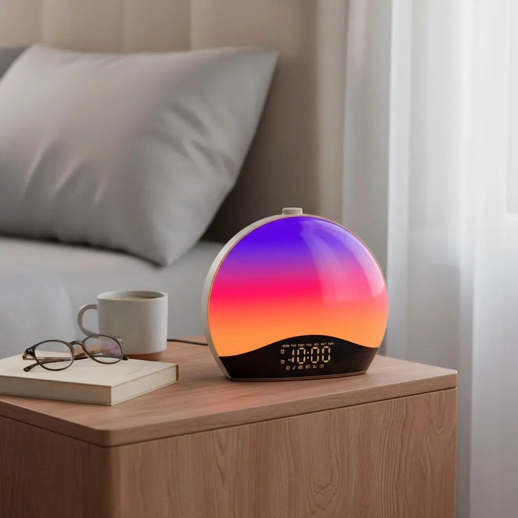 Radio Réveil Connecté Lumineux Simulateur d'Aube