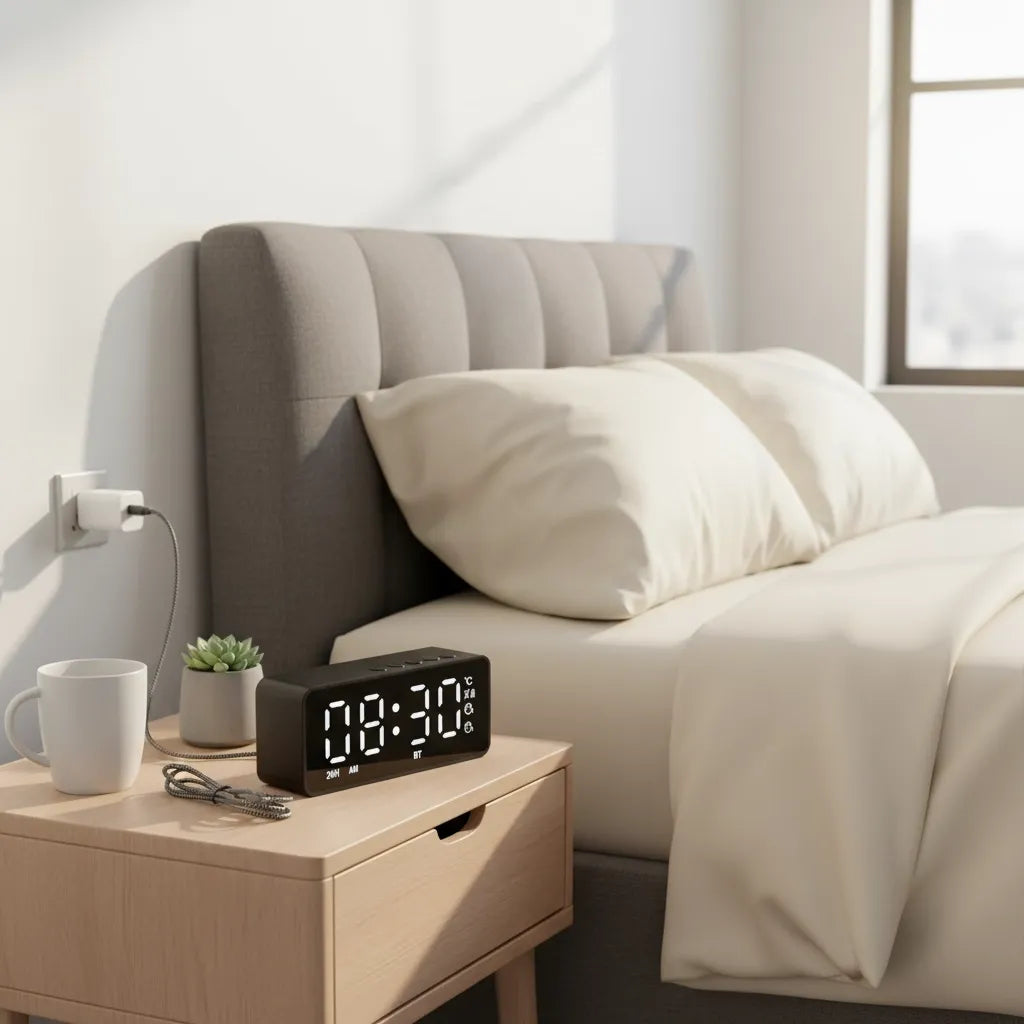 Radio Réveil Connecté Rechargeable USB