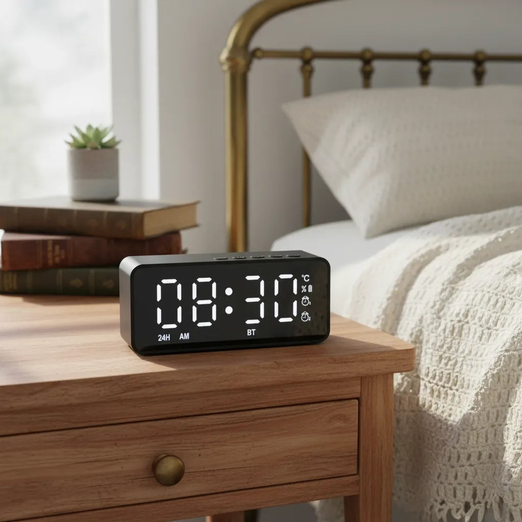 Radio Réveil Connecté Rechargeable USB