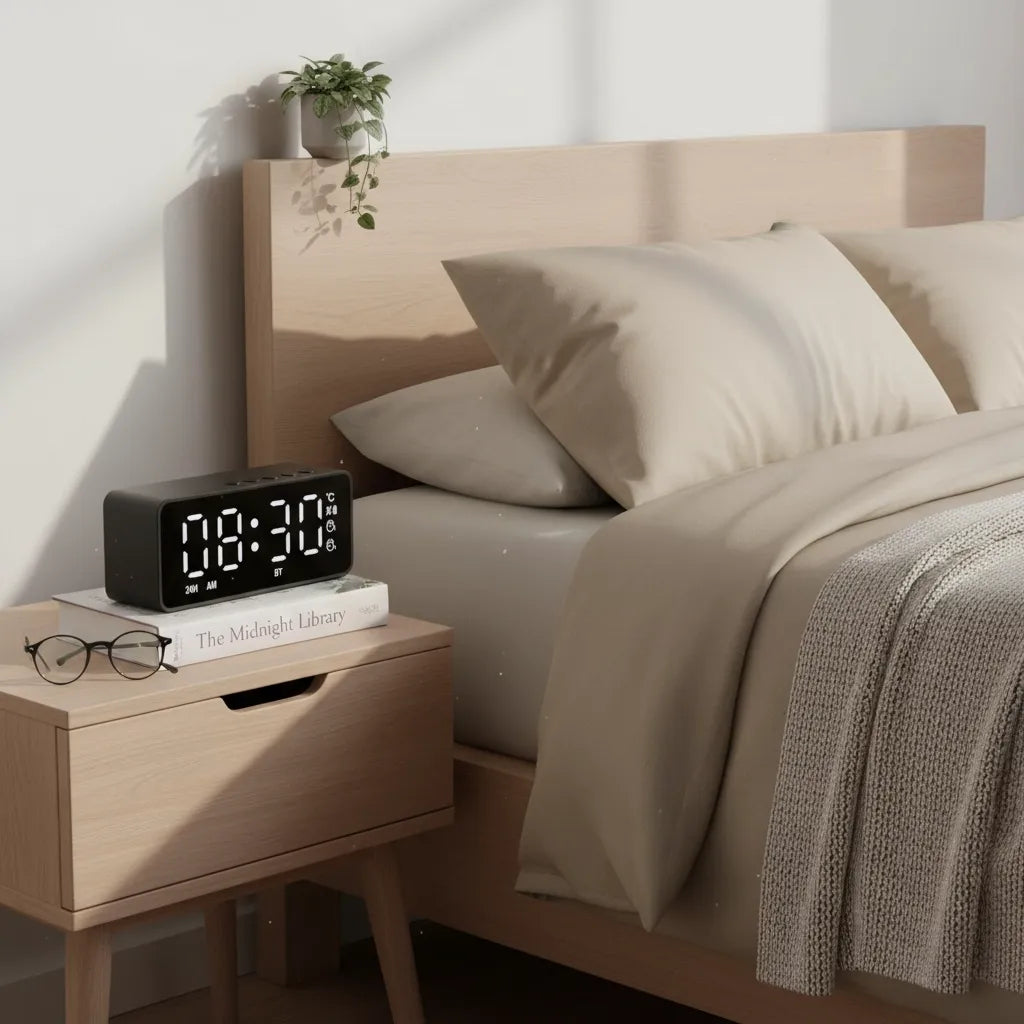 Radio Réveil Connecté Rechargeable USB