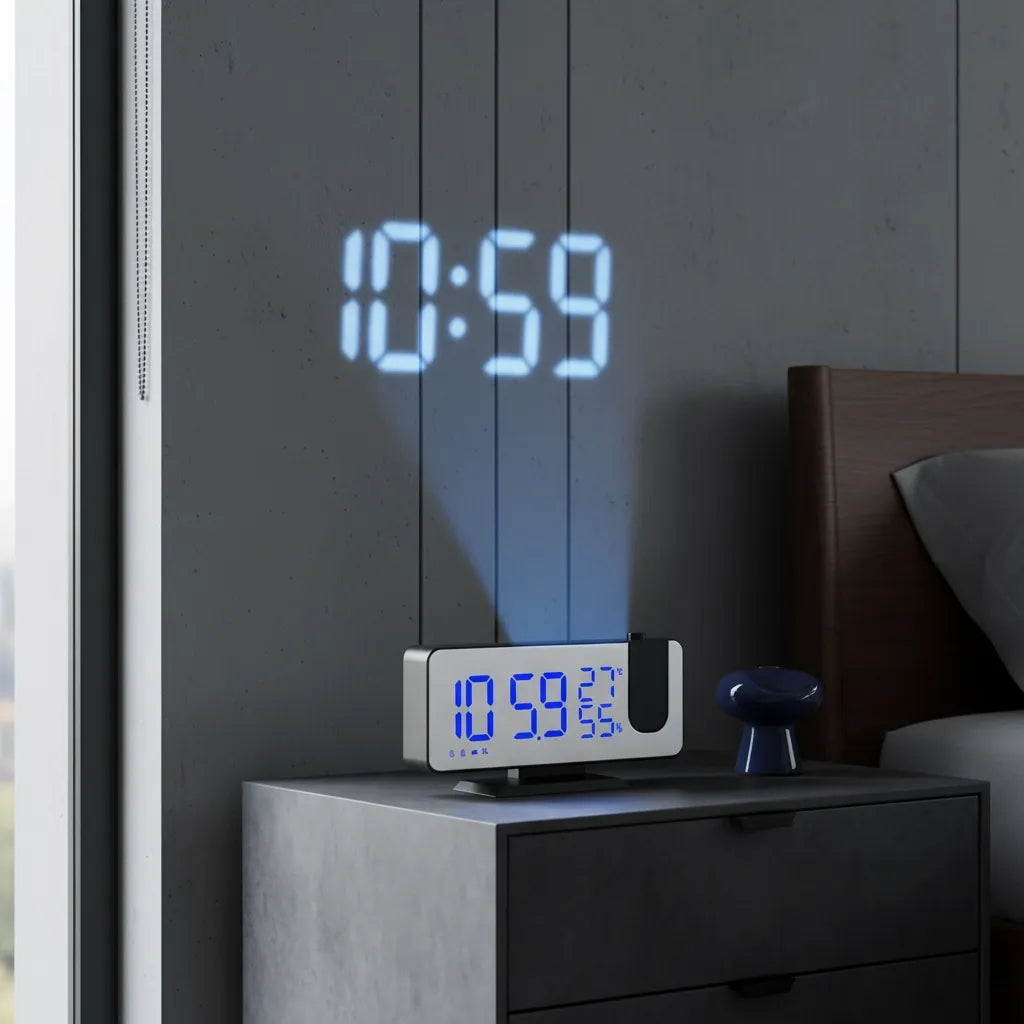 Radio Réveil Design avec Projecteur