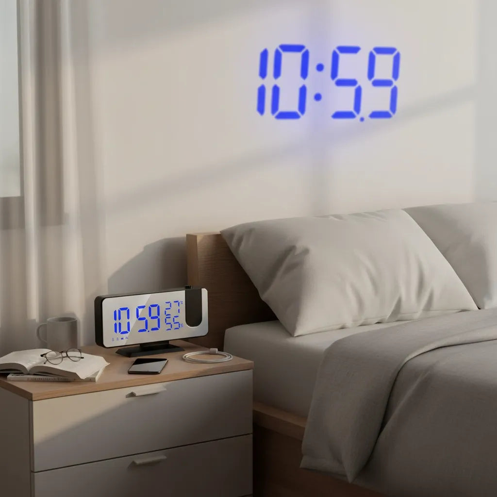 Radio Réveil Design avec Projecteur