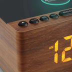 Radio Réveil en Bois à Induction