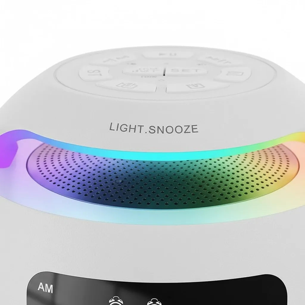 Radio Réveil FM Lumineux Bluetooth