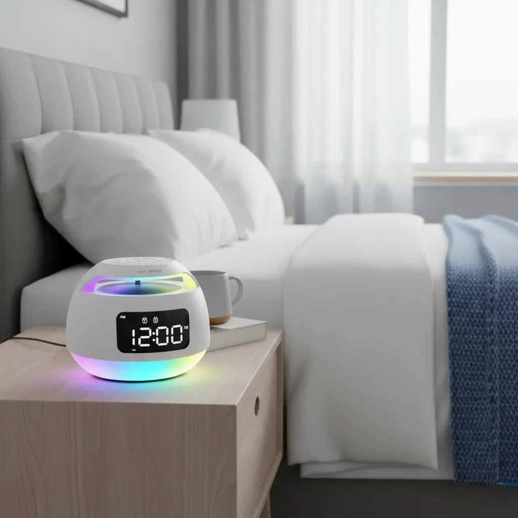 Radio Réveil FM Lumineux Bluetooth