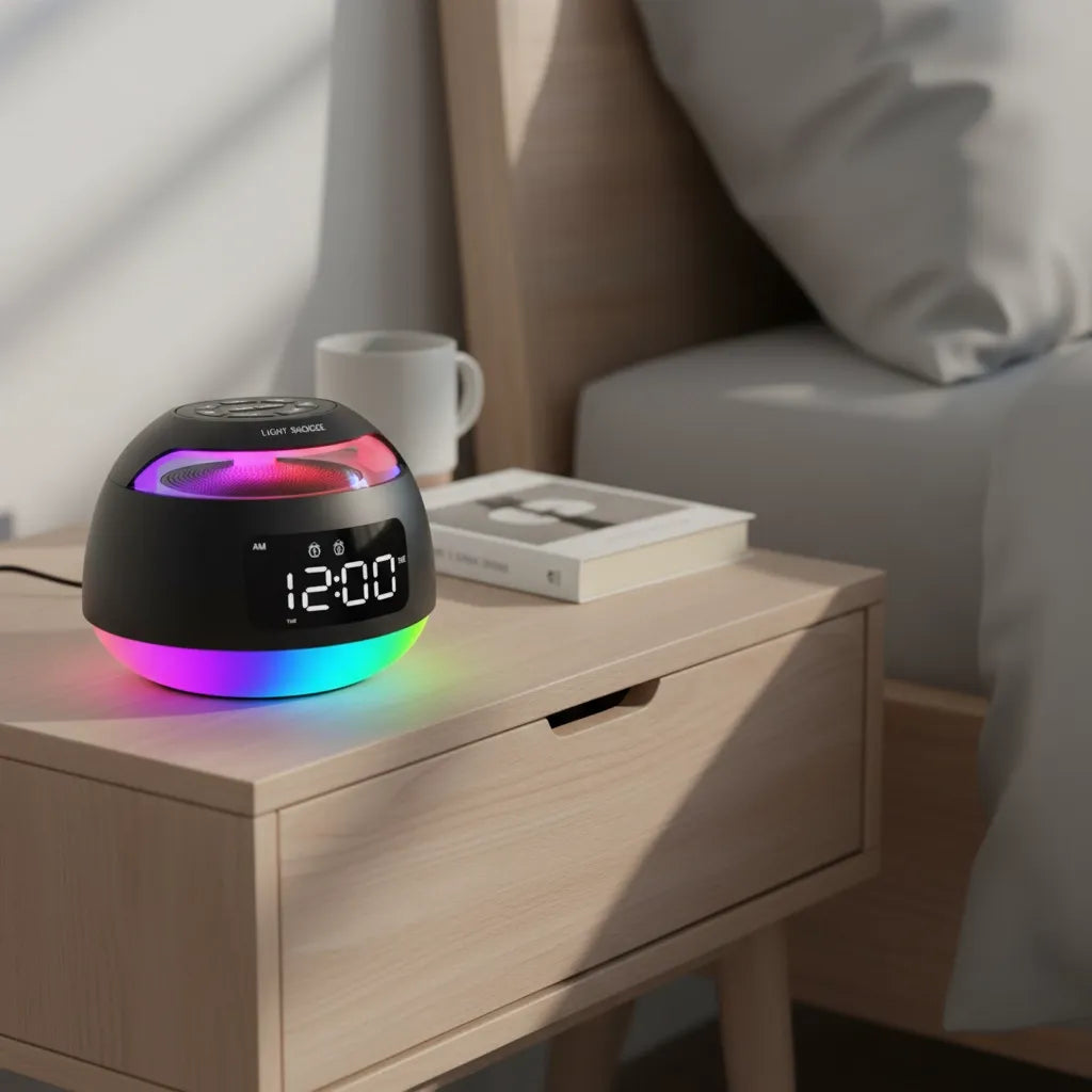 Radio Réveil FM Lumineux Bluetooth