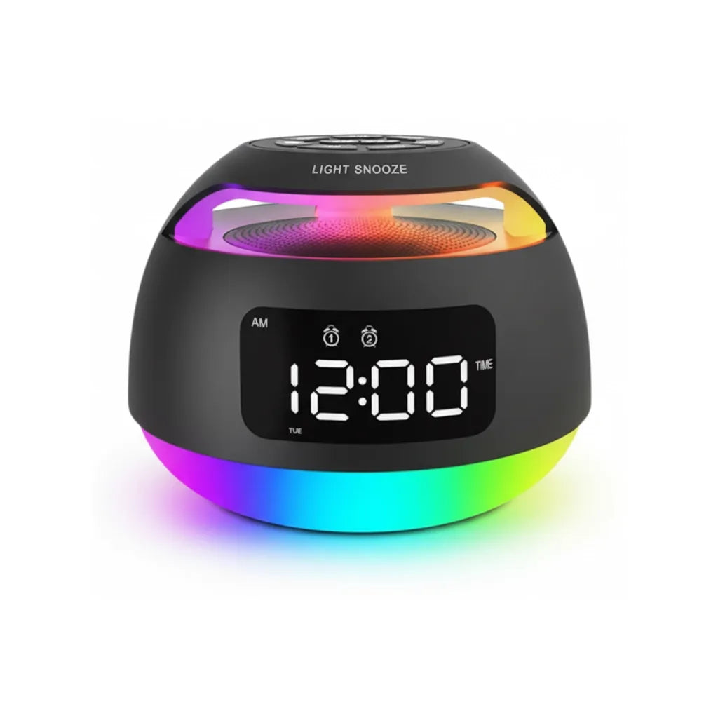 Radio Réveil FM Lumineux Bluetooth