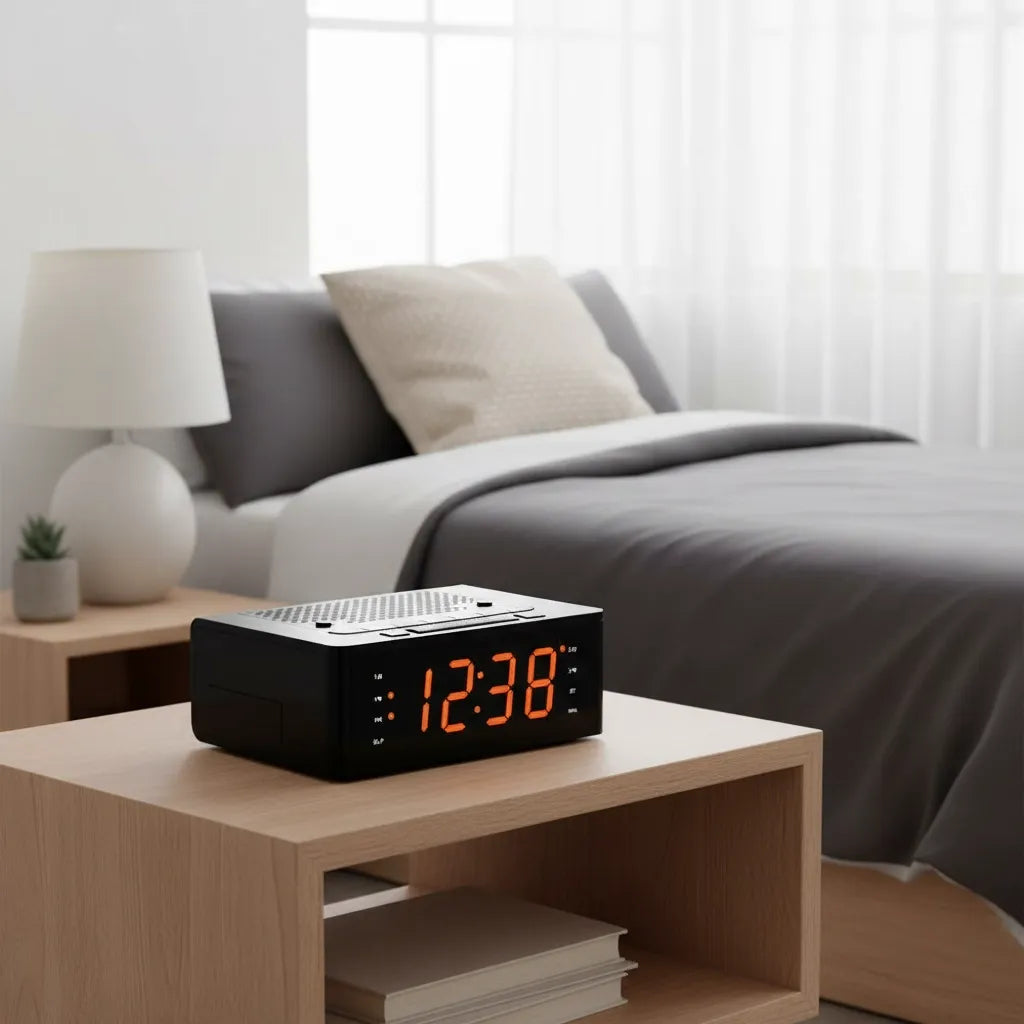 Radio Réveil Gros Chiffres Bluetooth