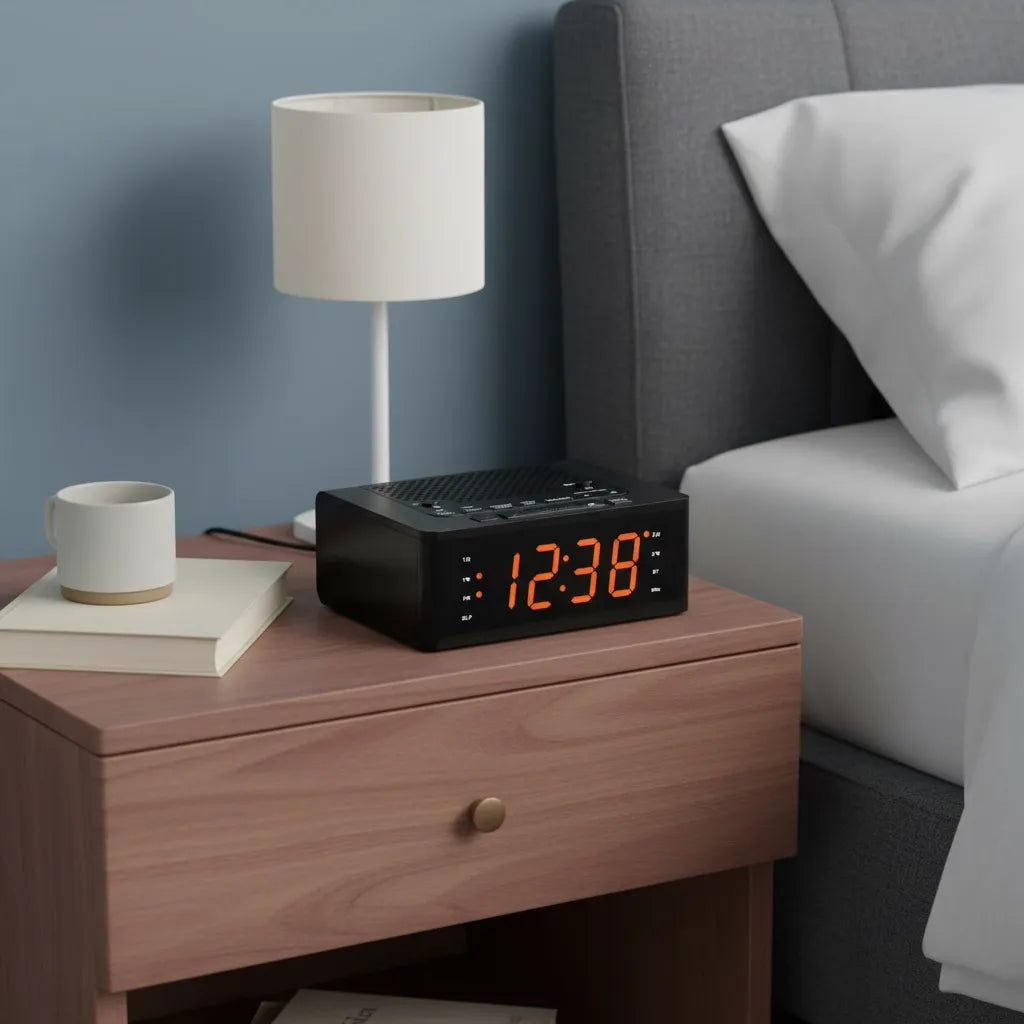 Radio Réveil Gros Chiffres Bluetooth