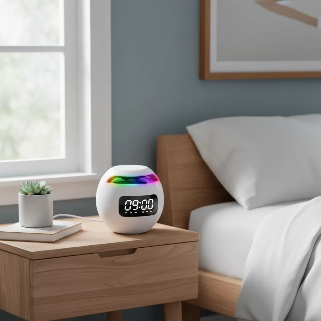 Radio Réveil Lumineux Connecté Bluetooth