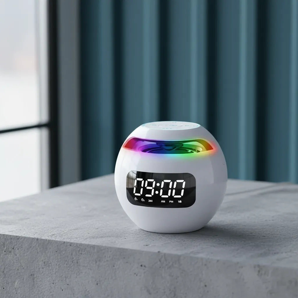 Radio Réveil Lumineux Connecté Bluetooth