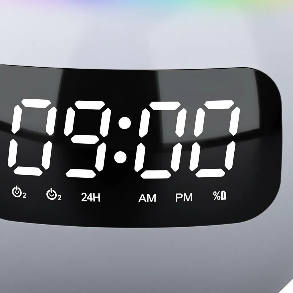 Radio Réveil Lumineux Connecté Bluetooth