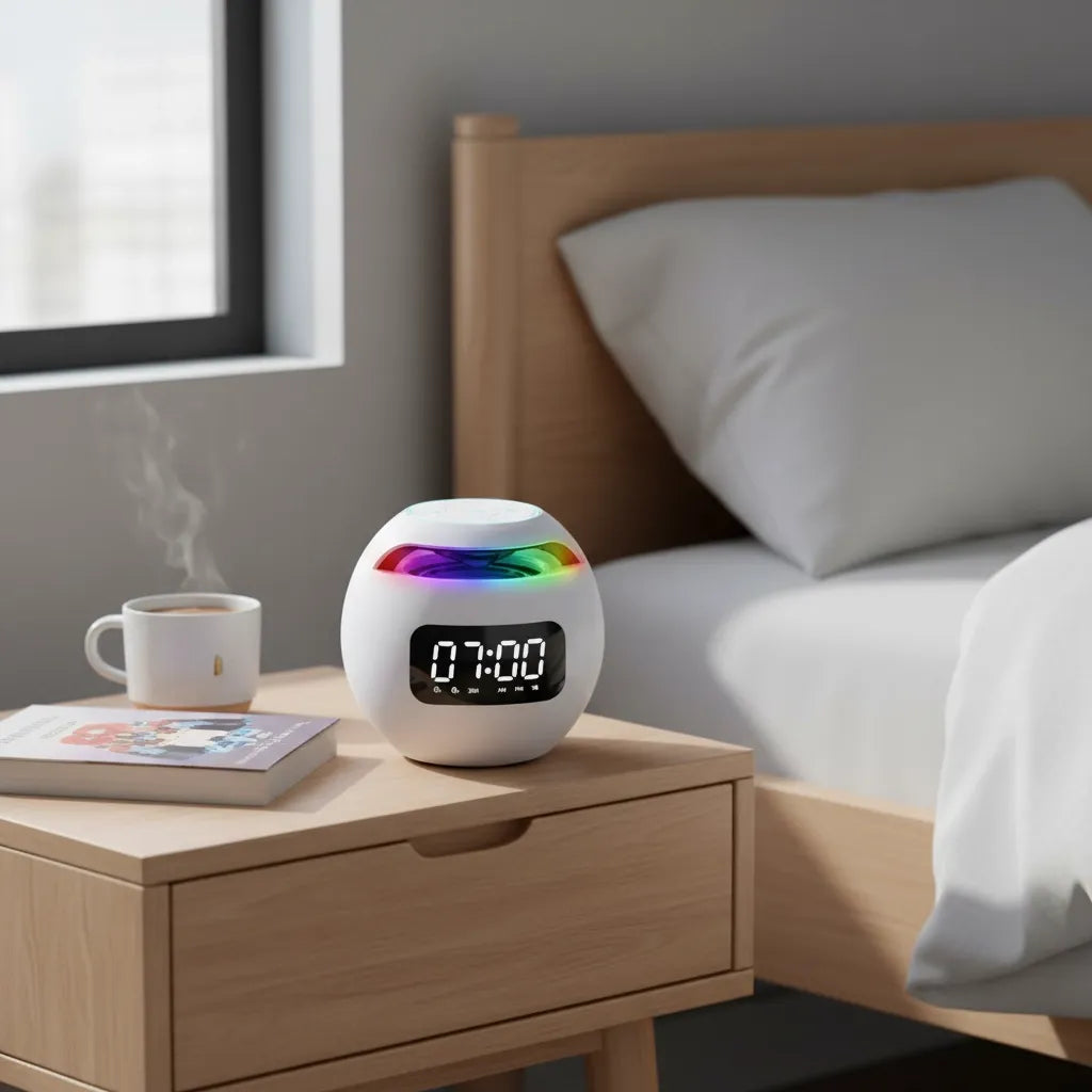 Radio Réveil Lumineux Connecté Bluetooth