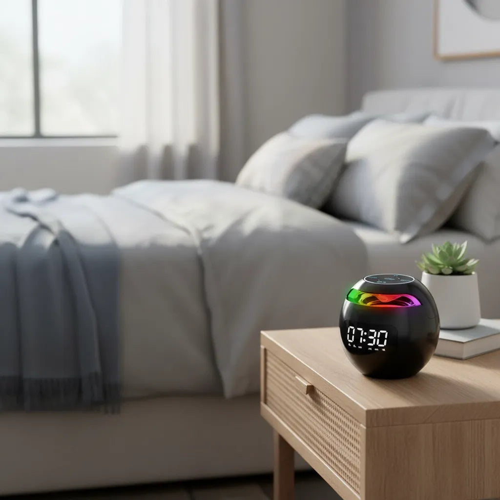 Radio Réveil Lumineux Connecté Bluetooth