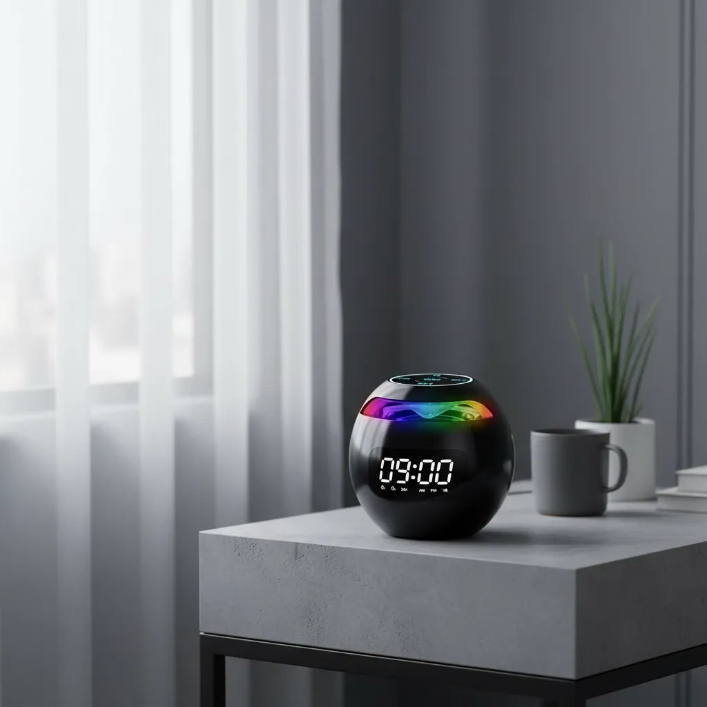 Radio Réveil Lumineux Connecté Bluetooth