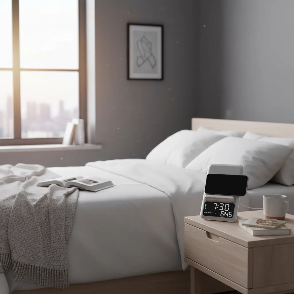 Radio Réveil Numérique Connecté à Induction