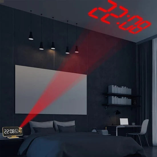 Radio Réveil Projecteur Original Avec Écran