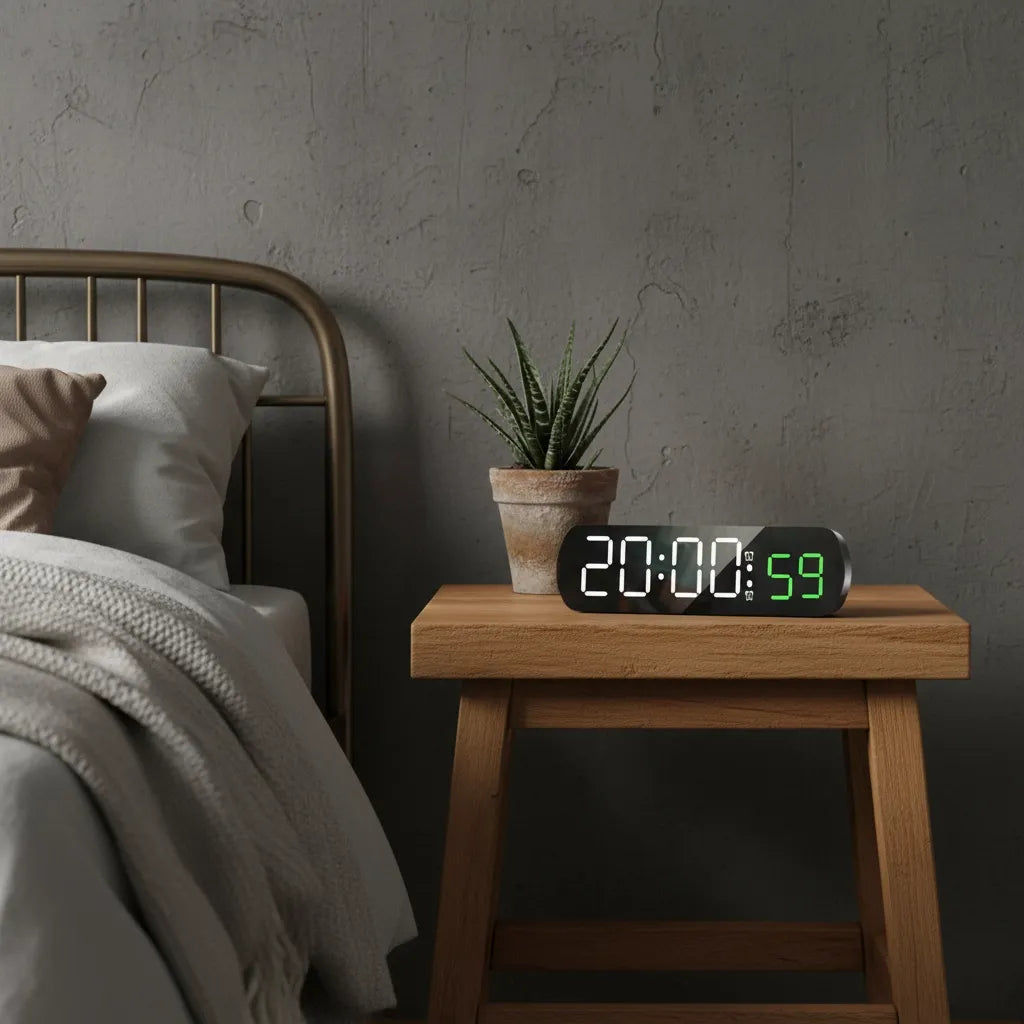 Réveil à Gros Chiffres Lumineux et Multifonction