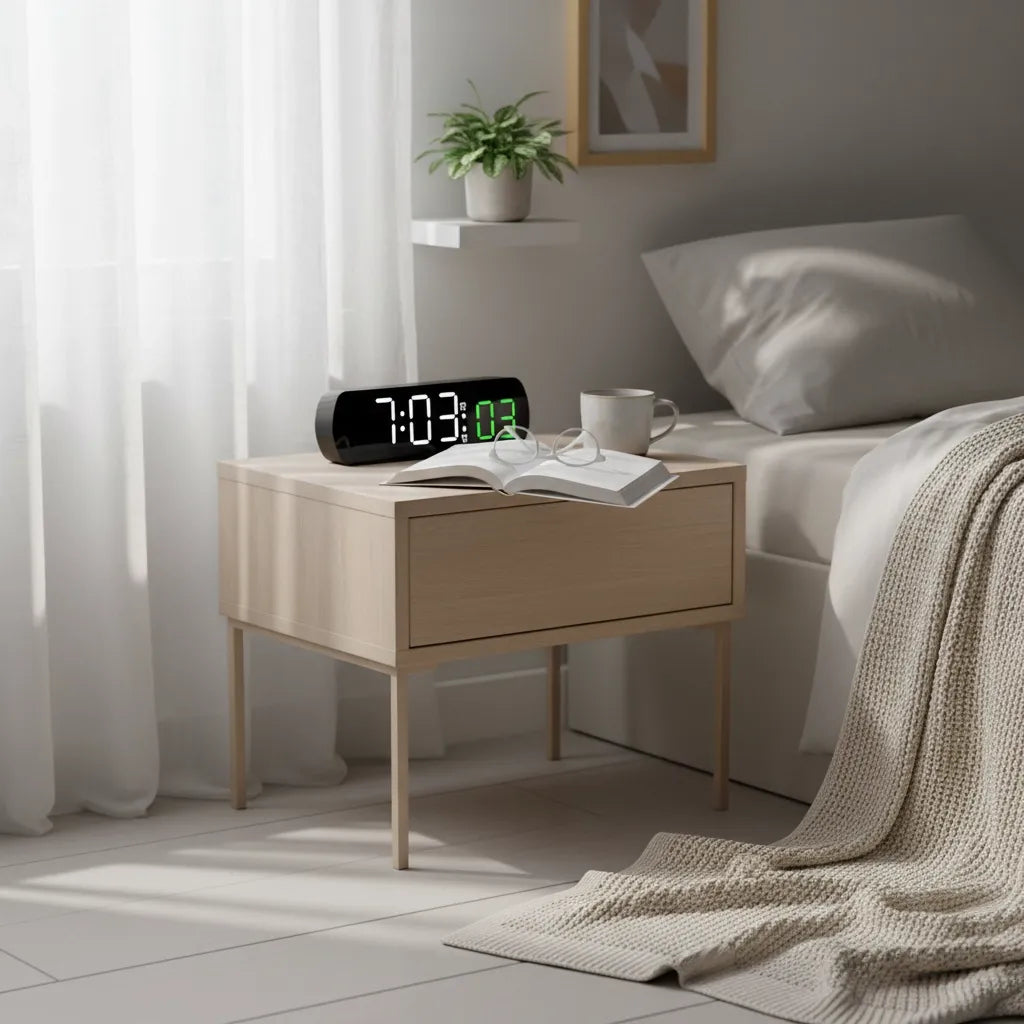 Réveil à Gros Chiffres Lumineux et Multifonction