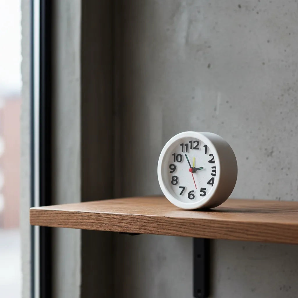 Réveil à Pile Analogique Silencieux