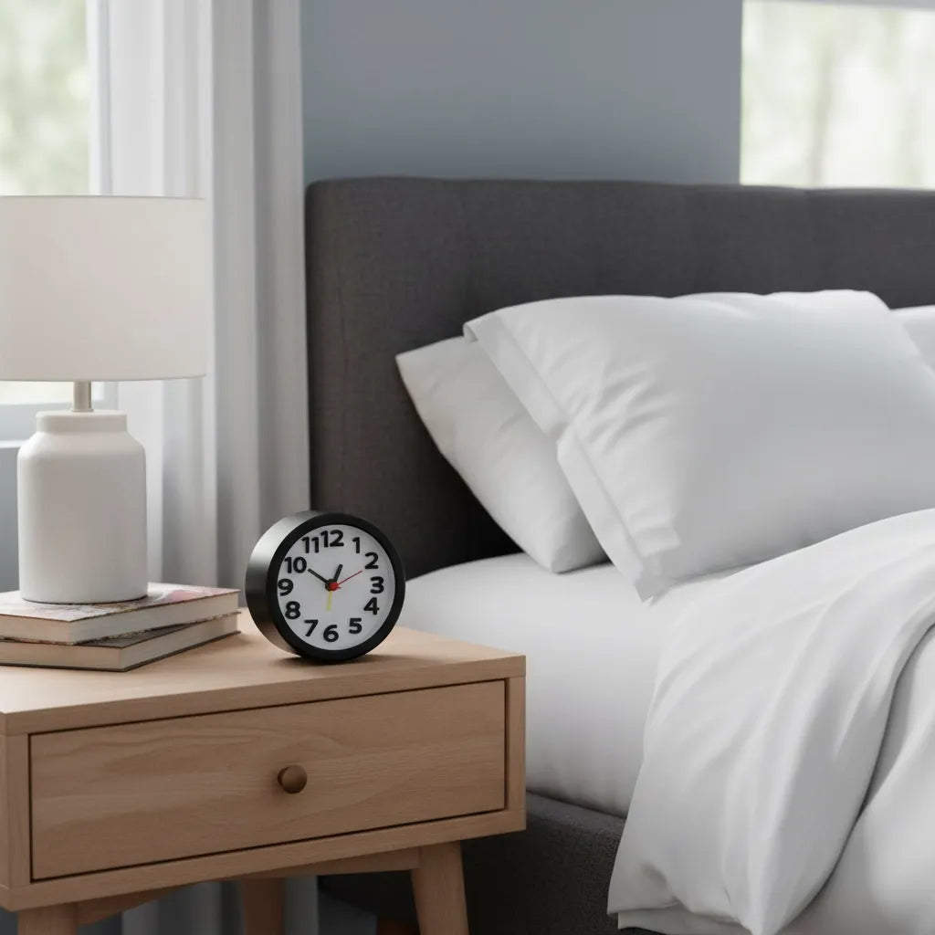 Réveil à Pile Analogique Silencieux