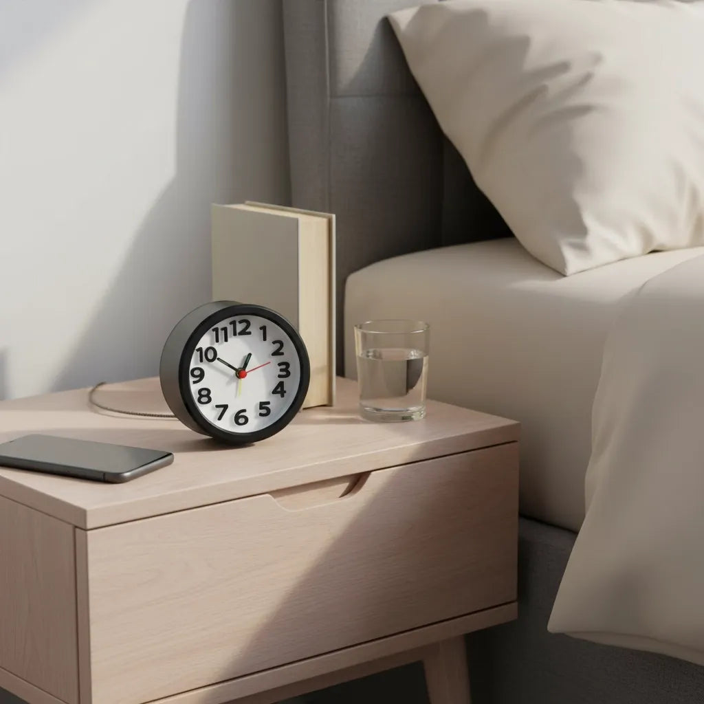 Réveil à Pile Analogique Silencieux