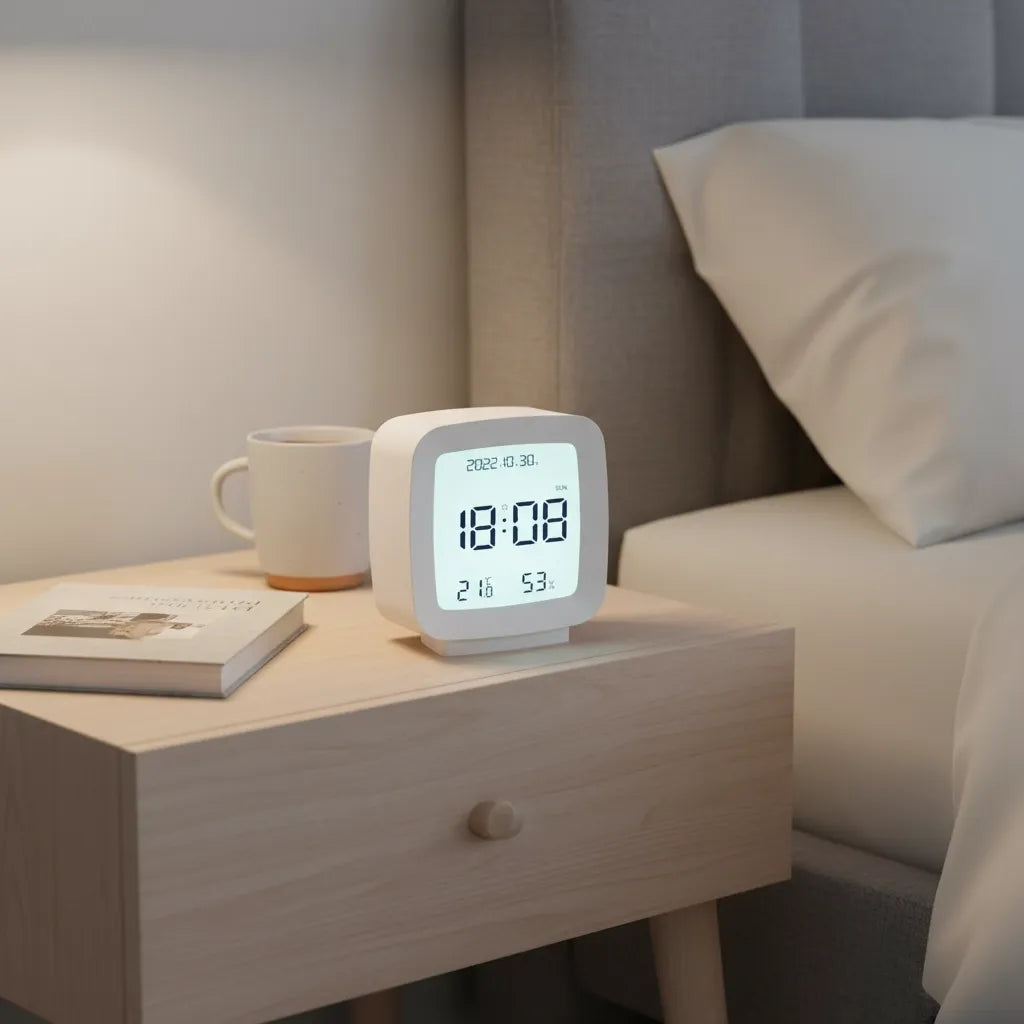 Réveil à Pile avec Éclairage de Nuit