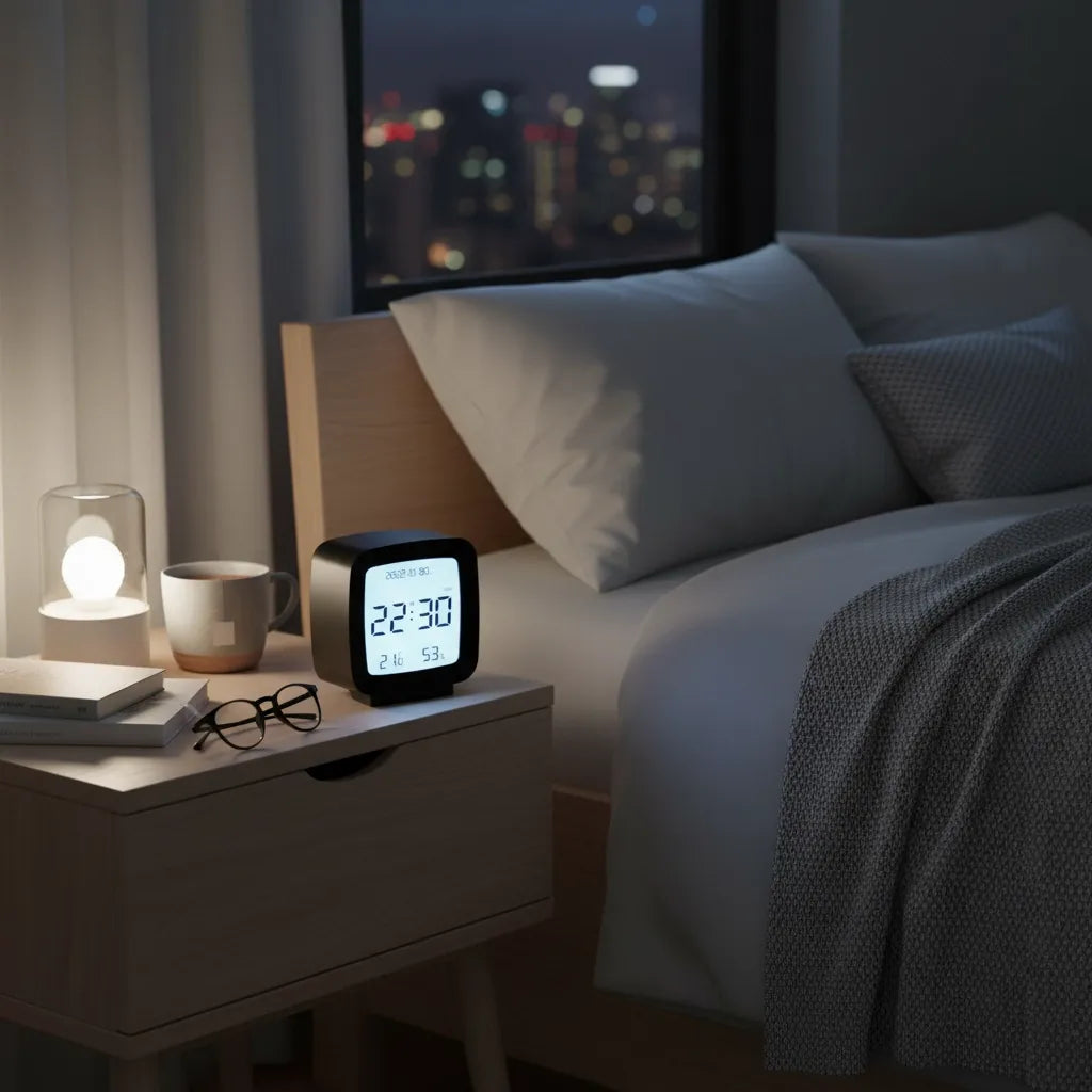 Réveil à Pile avec Éclairage de Nuit