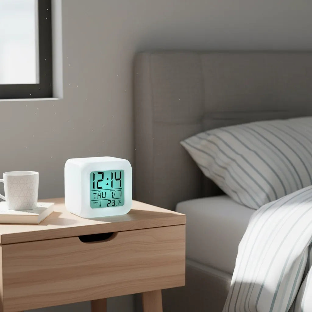 Réveil à Pile Digital Avec Rétroéclairage