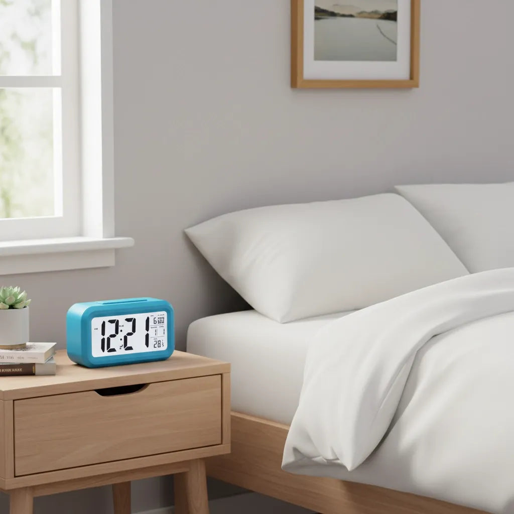 Réveil à Pile Lumineux Numérique