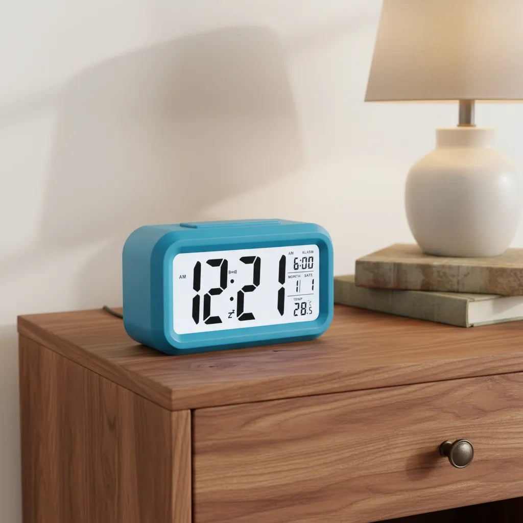Réveil à Pile Lumineux Numérique