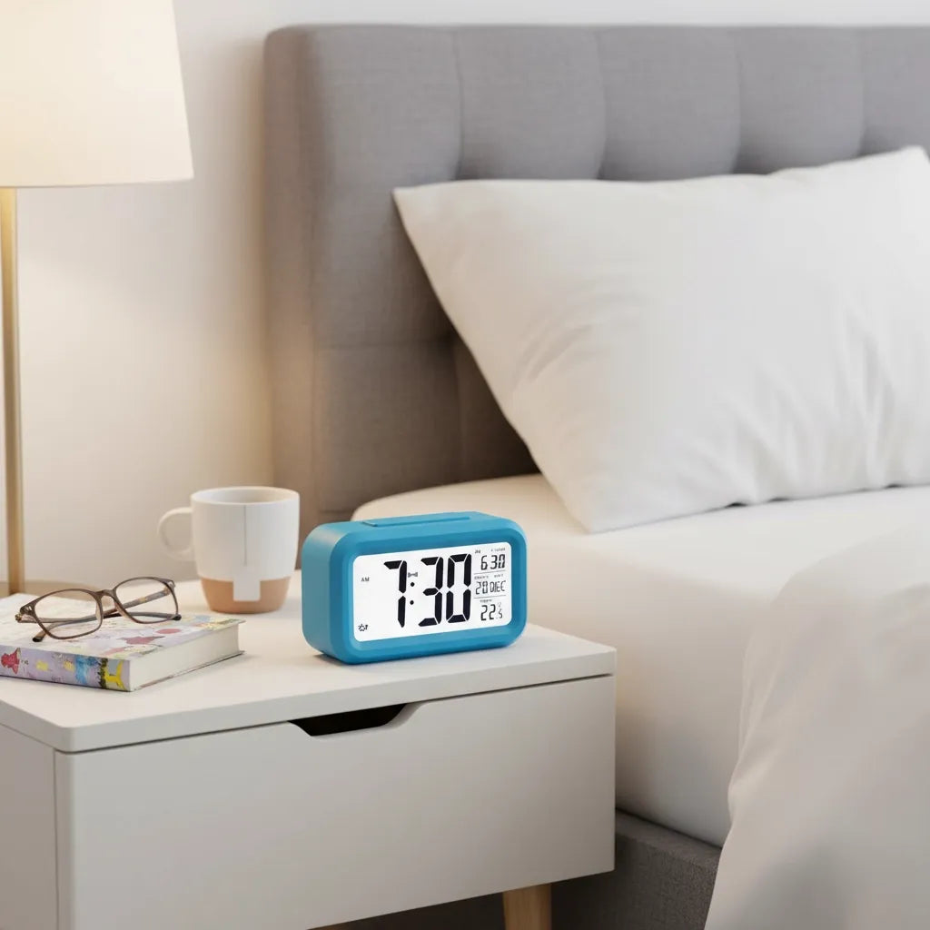 Réveil à Pile Lumineux Numérique