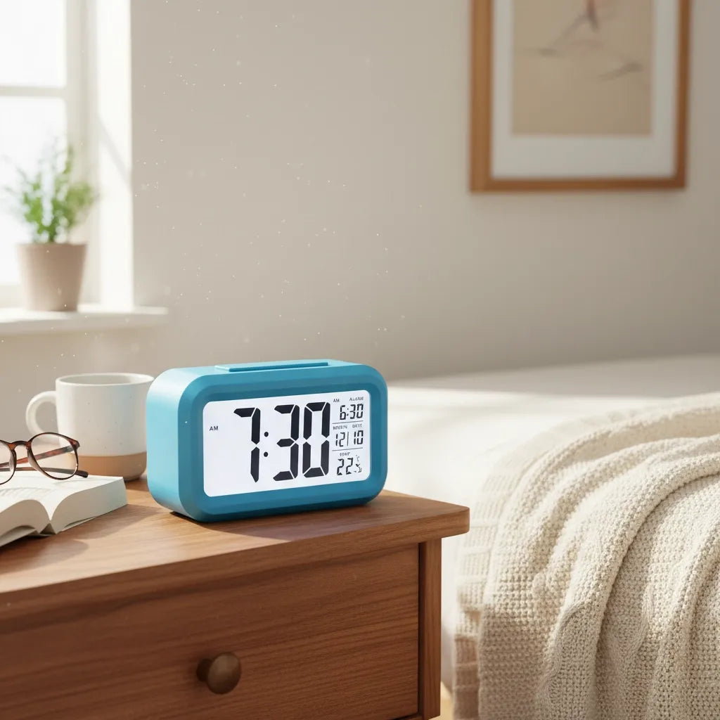 Réveil à Pile Lumineux Numérique