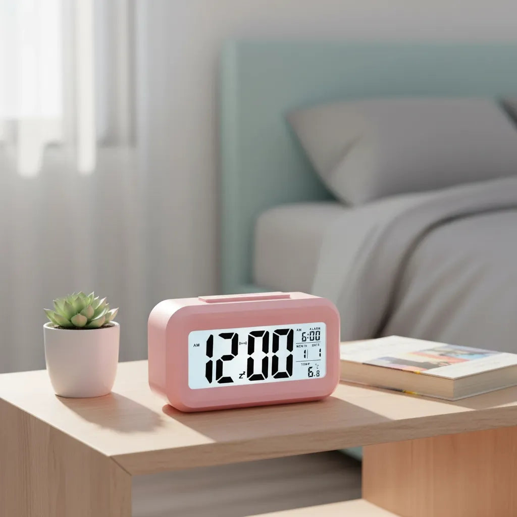 Réveil à Pile Lumineux Numérique