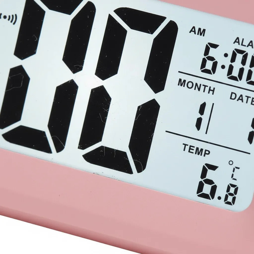 Réveil à Pile Lumineux Numérique