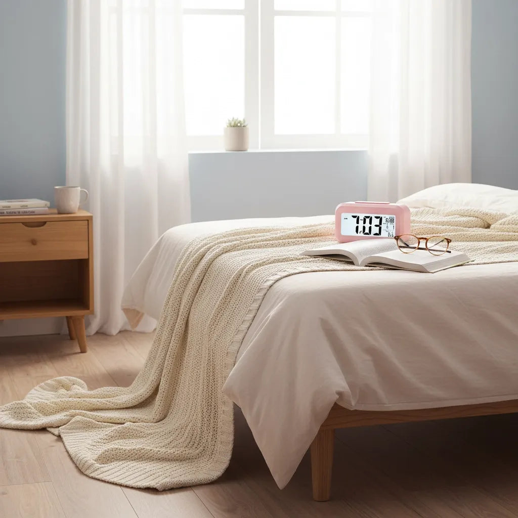 Réveil à Pile Lumineux Numérique